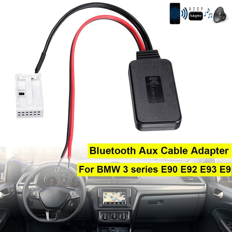 bluetooth Module Radio 12-nastainen Aux Kaapelisovitin BMW 3 Series E90 E92 E93 E91 matkapuhelimen PAD Bluetoothilla autossa hinta ja tiedot | USB-sovittimet äänentoistoon | hobbyhall.fi