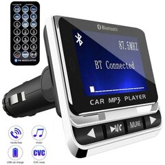 FM 12B 1,44 tuuman LCD-auto MP3-soitin Handsfree Bluetooth-yhteensopiva FM-lähetin radiosovitin USB-autolaturi kaukosäädin hinta ja tiedot | USB-sovittimet äänentoistoon | hobbyhall.fi