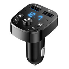 12V Bluetooth-autosovitin FM-lähetin pikalatauksella handsfree-sarja Audiovastaanotin Autotarvike puhelimelle ja musiikille USB hinta ja tiedot | USB-sovittimet äänentoistoon | hobbyhall.fi