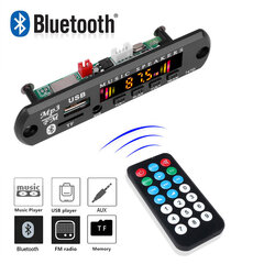 Kebidu Bluetooth 5.0 -autosarja Langaton MP3-dekooderilevy Audio 9V-12V WMA-automusiikkisoitin Moduuli Häviötön ääni USB AUX TF Radio hinta ja tiedot | USB-sovittimet äänentoistoon | hobbyhall.fi