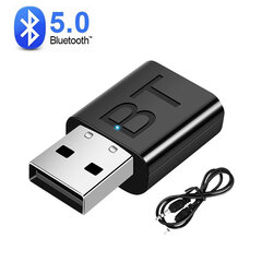 2 IN 1 USB Bluetooth 5.0 lähetinvastaanotin Stereo Bluetooth RCA USB 3.5mm AUX televisiolle PC kuulokkeet Kotistereo Auto HIFI Audio hinta ja tiedot | USB-sovittimet äänentoistoon | hobbyhall.fi