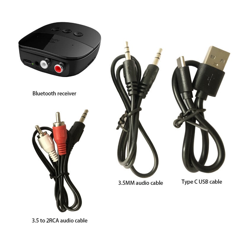 Bluetooth 5.2 -vastaanotin RCA Bluetooth-sovitin autolle 3,5 mm Jack Aux Bluetooth-vastaanotin 2RCA langaton äänisovitin kaiuttimelle hinta ja tiedot | USB-sovittimet äänentoistoon | hobbyhall.fi