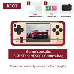 Revo K101 Plus Pocket Handheld Game Console 3 tuuman TFT-näyttö Dual CPU Tuki Virallinen GBA-pelikasetit Kid Gift hinta ja tiedot | Pelikonsolit | hobbyhall.fi