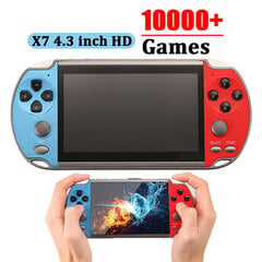 X7/X12 Plus Handheld Game Console 4.3/5.1/7.1 tuuman HD-näyttö Sisäänrakennettu 10000+ Pelit Kannettava audio-videosoitin Klassinen peli hinta ja tiedot | Pelikonsolit | hobbyhall.fi