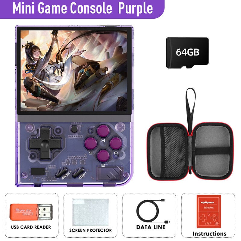 Mini Plus Retro-pelikonsoli Mini V3 violetti hinta ja tiedot | Pelikonsolit | hobbyhall.fi