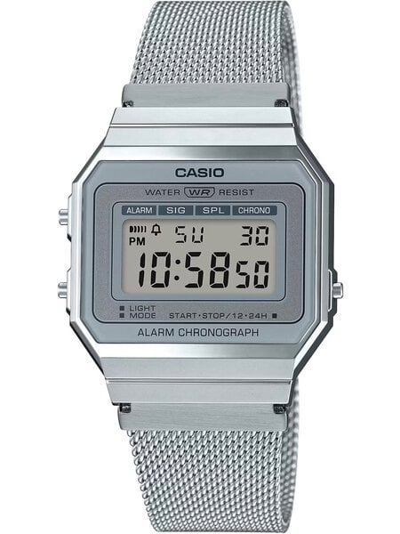 Naisten Casio Retro Vintage -kello, hopea TY30148