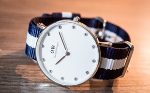 Naisten kello Daniel Wellington Glasgow, hopea TY29888 hinta ja tiedot | Naisten kellot | hobbyhall.fi