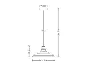 Ripustettava valaisin Loret 9721 hinta ja tiedot | Riippuvalaisimet | hobbyhall.fi