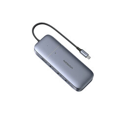 Sovitin Kannettava kiintolevy UGREEN 40112 CM296 M.2 SATA Type-C Sisään HDMI 3USB3.0 PD100W för HUAWEI Mate40/P50 Samsung S20 hinta ja tiedot | Adapterit | hobbyhall.fi