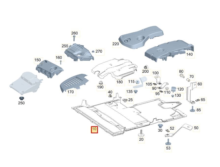 MERCEDES BENZ VITO W447 Moottorin äänenvaimennussuoja A4475200422 Aito A4475200422 hinta ja tiedot | Lisätarvikkeet autoiluun | hobbyhall.fi