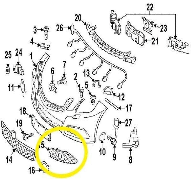 Mercedes E luokka W212 2009-2012 Etupuskurin säleikkö vasen Aito A2128851753 hinta ja tiedot | Lisätarvikkeet autoiluun | hobbyhall.fi