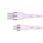 Silikoninen USB - microUSB kaapeli Kruger&Matz Basic, 1m, vaaleanpunainen hinta ja tiedot | Puhelinkaapelit | hobbyhall.fi