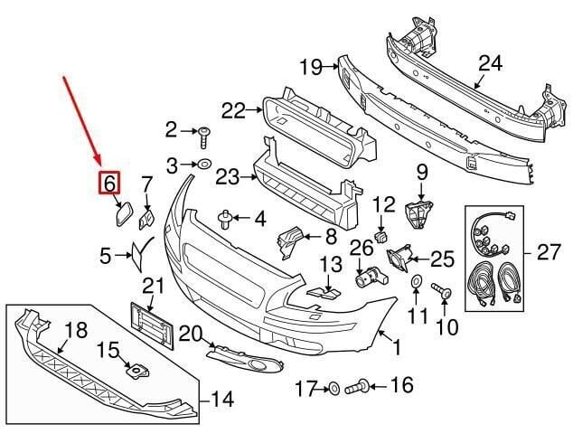 VOLVO C70 MK2 Ajovalo vasen pesukannen suojus Aito 39870635 hinta ja tiedot | Lisätarvikkeet autoiluun | hobbyhall.fi