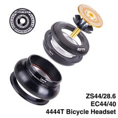 (4444T GOLD) Polkupyörän kuulokemikrofoni 4444T MTB 44mm ZS44 EC44 CNC 1 1/8"-1 1/2" suora putkirunko kartiomaiseen putkihaarukkaan 1.5 Adapter Headset hinta ja tiedot | Naisten päähineet | hobbyhall.fi