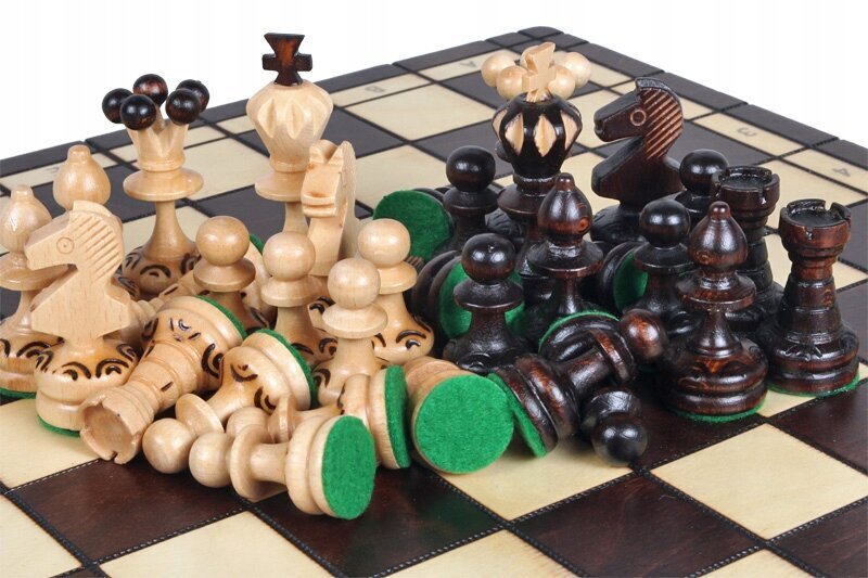 Perinteinen puinen shakki Sunrise Chess & Games Pearl Chess Medium, 36 x 36 cm hinta ja tiedot | Lautapelit ja älypelit | hobbyhall.fi