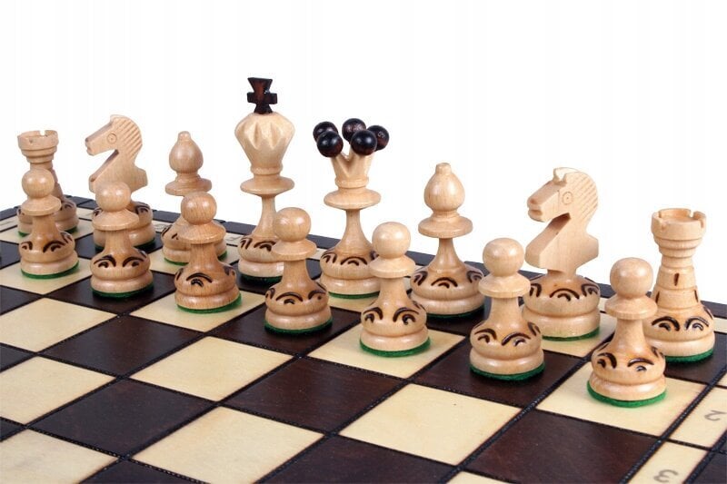 Perinteinen puinen shakki Sunrise Chess & Games Pearl Chess Medium, 36 x 36 cm hinta ja tiedot | Lautapelit ja älypelit | hobbyhall.fi