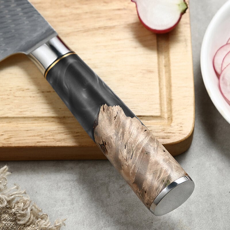 Vinox Damascus Santoku -veitsi, 17 cm hinta ja tiedot | Veitset ja tarvikkeet | hobbyhall.fi