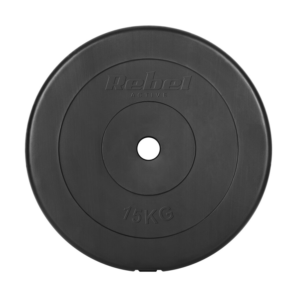 Bitumikiekot Rebel Active 2x15kg, 31mm reikä, klassinen kiekko hinta ja tiedot | Muut urheiluvälineet | hobbyhall.fi