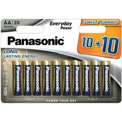 Panasonic LR6 Alkaline Everyday Power AA 1,5V 20 kpl. hinta ja tiedot | Paristot | hobbyhall.fi