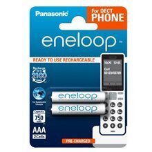 Panasonic eneloop -akku AAA 750 2BP Dect hinta ja tiedot | Paristot | hobbyhall.fi