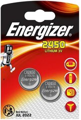 ENERGIZER AKKU Lithium CR2450 3V B2, 620 mAh. hinta ja tiedot | Paristot | hobbyhall.fi