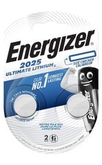 Paristot ENERGIZER CR2025 3V B2 Ultimate Lithium 2kpl.. hinta ja tiedot | Paristot | hobbyhall.fi