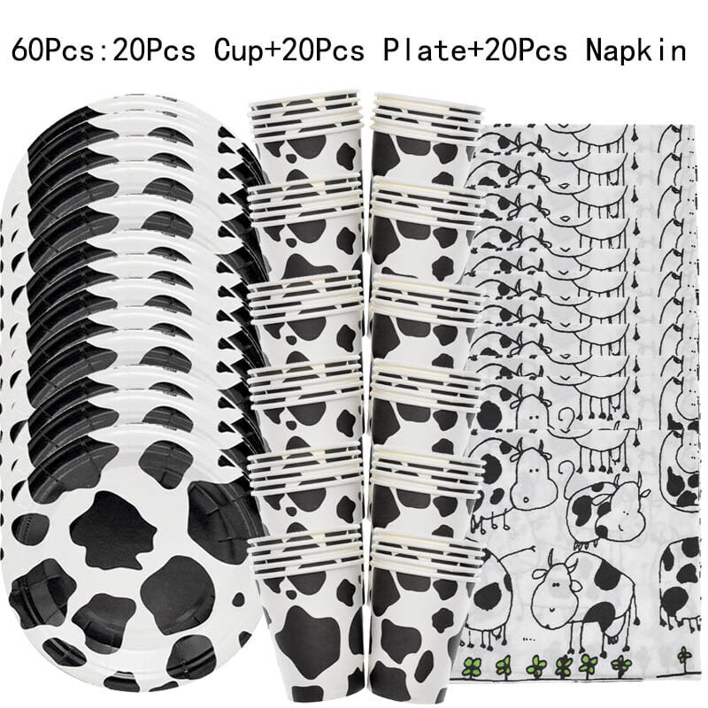 Syntymäpäiväaiheiset lehmät Eläimet Juhlasisustus Henkilökohtainen pöytäsarja Lautasetti Lautasliinat Juhlatarvikkeita Vauvan suihkutarvikkeet hinta ja tiedot | Hauskat juhlapelit ja -tuotteet | hobbyhall.fi