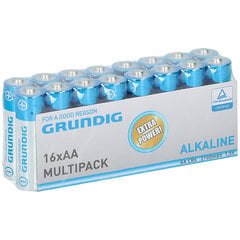 Paristot Grundig Alkaline AA, 16 kpl hinta ja tiedot | Paristot | hobbyhall.fi