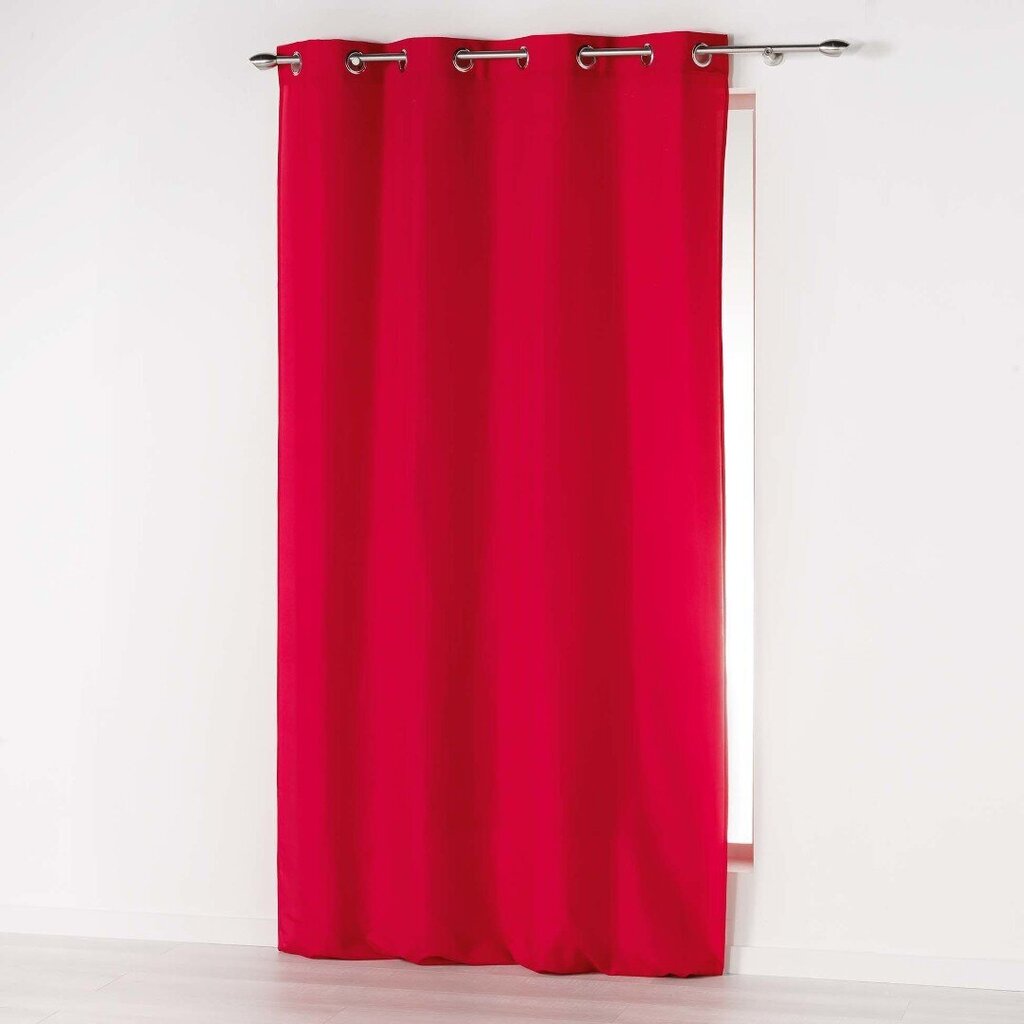 Douceur d'Intérieur Absolu -verho, punainen, 140 x 280 cm hinta ja tiedot | Verhot | hobbyhall.fi