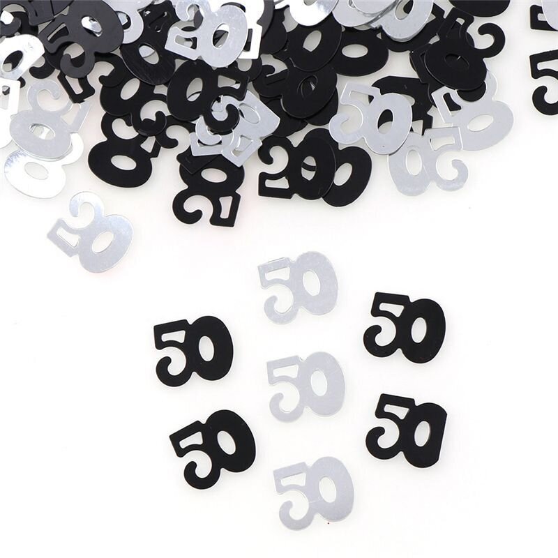 Sekoitusnumero 16 18 30 60 vuotta vanha nainen miesten sprinkle metallikonfetti-50 musta hinta ja tiedot | Hauskat juhlapelit ja -tuotteet | hobbyhall.fi