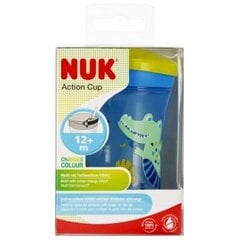 Väriä vaihtava muki NUK Action Cup, 12+ kk, 230 ml hinta ja tiedot | Tuttipullot ja tarvikkeet | hobbyhall.fi