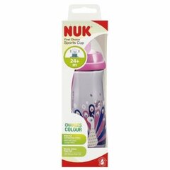 NUK Sports Cup juomapullo, vaaleanpunainen, 24+ kk, 450 ml hinta ja tiedot | Tuttipullot ja tarvikkeet | hobbyhall.fi