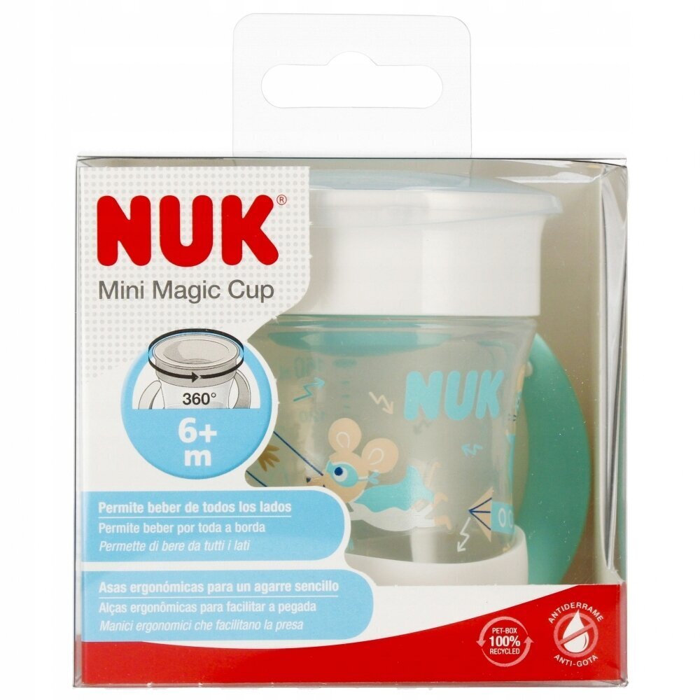 Muki/pullo Nuk Mini Magic Cup 10751278, 6+ kk, 160 ml hinta ja tiedot | Tuttipullot ja tarvikkeet | hobbyhall.fi