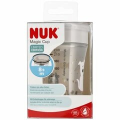 Juomapullo NUK Magic Cup, harmaa, 8+ kk, 230 ml hinta ja tiedot | Tuttipullot ja tarvikkeet | hobbyhall.fi