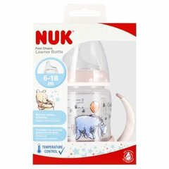 Pullo NUK First Choise Donkey, vaaleanpunainen, 6-18 kk, 150 ml hinta ja tiedot | Tuttipullot ja tarvikkeet | hobbyhall.fi