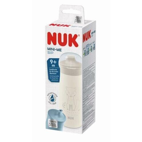 NUK Mini-Me Sip juomapullo, hiekanvärinen, 9+ kk, 300 ml hinta ja tiedot | Tuttipullot ja tarvikkeet | hobbyhall.fi