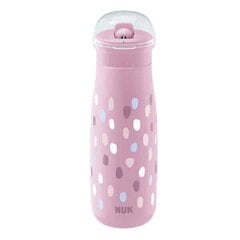 NUK Mini-Me juomapullo, vaaleanpunainen, 12+ kk, 450 ml hinta ja tiedot | Tuttipullot ja tarvikkeet | hobbyhall.fi