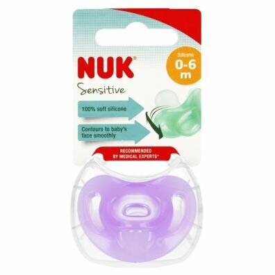 Tutti NUK Sensitive 10729139, violetti, 0-6 kk, 1 kpl hinta ja tiedot | Tutit | hobbyhall.fi