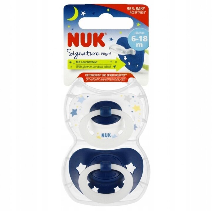 Tutti Nuk Signature Night, 6-18 kk, 2 kpl hinta ja tiedot | Tutit | hobbyhall.fi