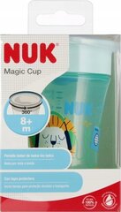 NUK Magic Cup juomapullo, sininen, 8+ kk, 230 ml hinta ja tiedot | Tuttipullot ja tarvikkeet | hobbyhall.fi