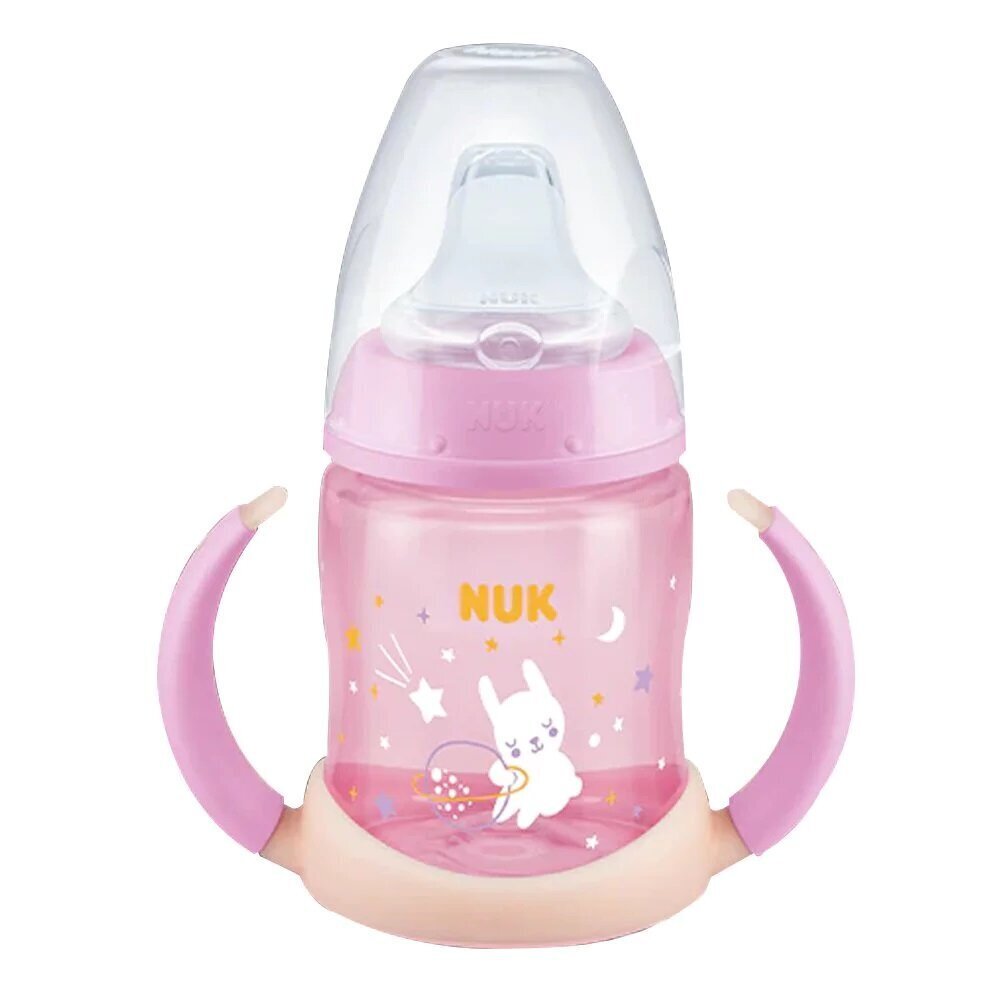 Pullo NUK First Choice Learner Bottle, vaaleanpunainen, 6-18 kk, 150 ml hinta ja tiedot | Tuttipullot ja tarvikkeet | hobbyhall.fi