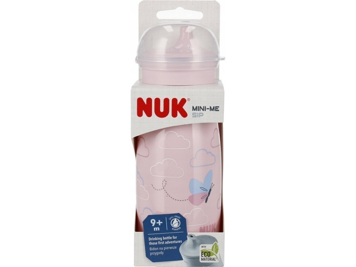 NUK Mini-Me, vaaleanpunainen, 9+ kk, 300 ml hinta ja tiedot | Tuttipullot ja tarvikkeet | hobbyhall.fi