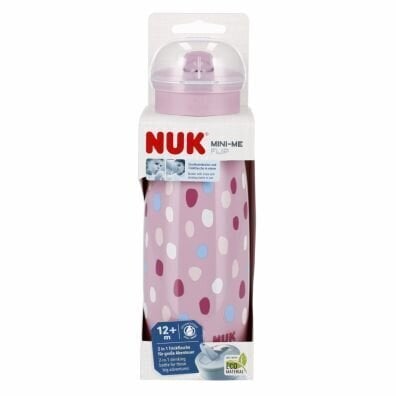 Juomapullo NUK Mini-Me, vaaleanpunainen, 12+ kk, 450 ml hinta ja tiedot | Tuttipullot ja tarvikkeet | hobbyhall.fi