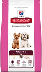 Hill's Science Plan Adult 1-6 aikuisille pienille ja minikoirille kanan kanssa, 1,5 kg hinta ja tiedot | Koiran kuivaruoka | hobbyhall.fi