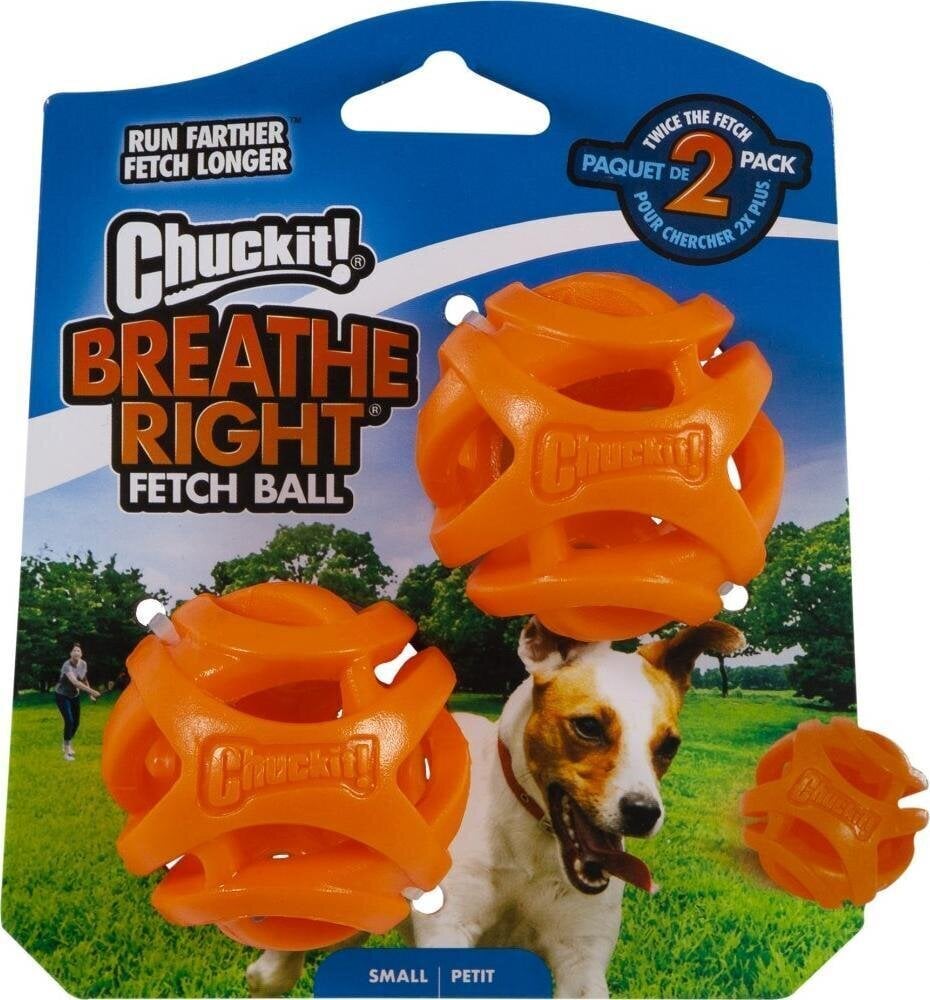 Koiran lelu Chuckit! Breathe Right Fetch pallo, M, 2 kpl. hinta ja tiedot | Koiran lelut | hobbyhall.fi