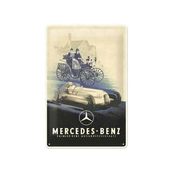 Kilpi 20x30cm, Mercedes Benz - Silver Arrow Historic