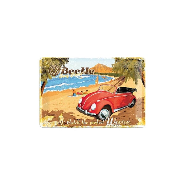 Kilpi 20x30cm, VW Beetle Catch the perfect wave