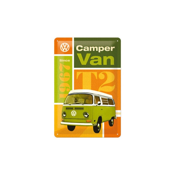 Kilpi 20x30cm, VW T2 Camper Van