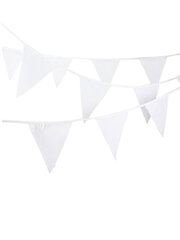 40M Valkoinen Punainen Viiri Kangas Bunting Liput Mariage Vintage Wedding-täysvalkoinen hinta ja tiedot | Hauskat juhlapelit ja -tuotteet | hobbyhall.fi