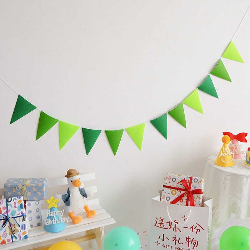 Viiri Koristehuopa Bunting Syntymäpäiväjuhlatarvikkeet Pull Flower-green hinta ja tiedot | Hauskat juhlapelit ja -tuotteet | hobbyhall.fi